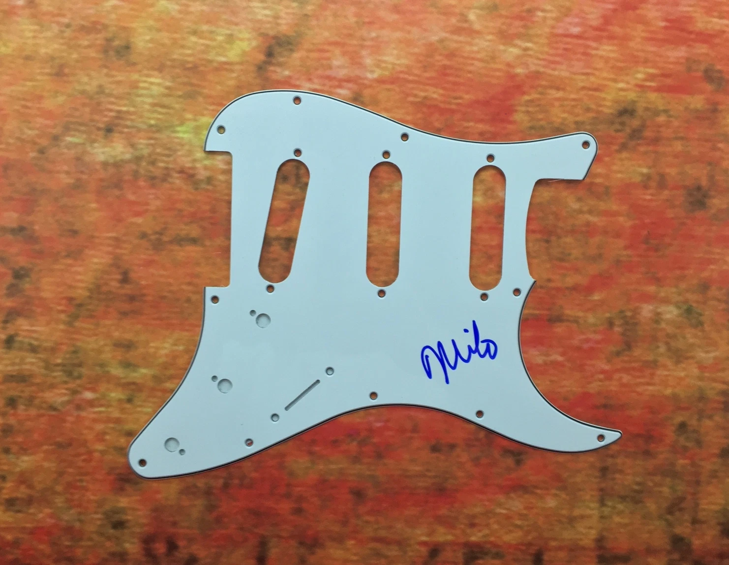 GFA The Descendents * MILO AUKERMAN * Signed Electric Pickguard PROOF AD1 COA