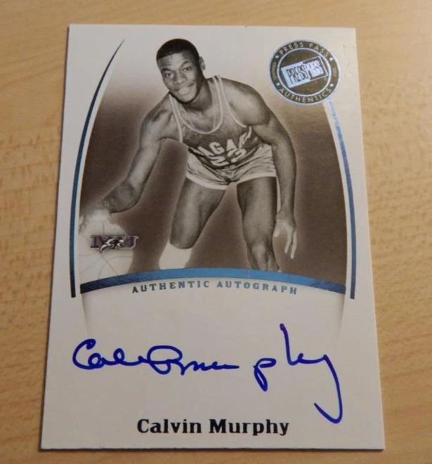 2007 PRESS PASS LEGENDS AUTHENTICS CALVIN MURPHY ON CARD AUTO NU