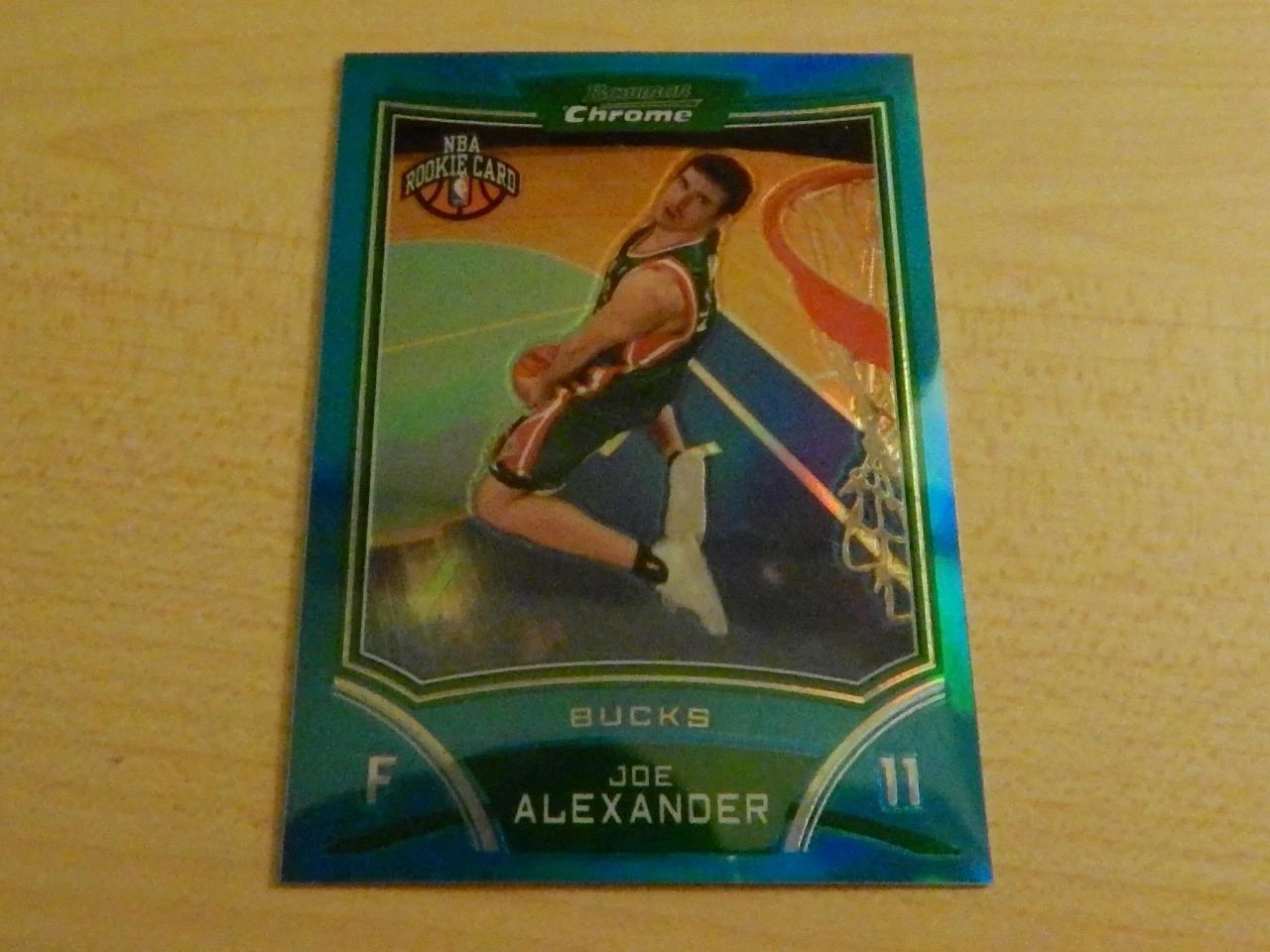 2008 BOWMAN CHROME JOE ALEXANDER BLUE REFRACTOR RC #ED /99 BUCKS