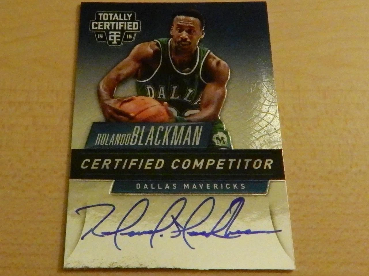 2014-15 TOTALLY CERTIFIED ROLANDO BLACKMAN CERTIFIED COMPETITOR AUTO #ED /99