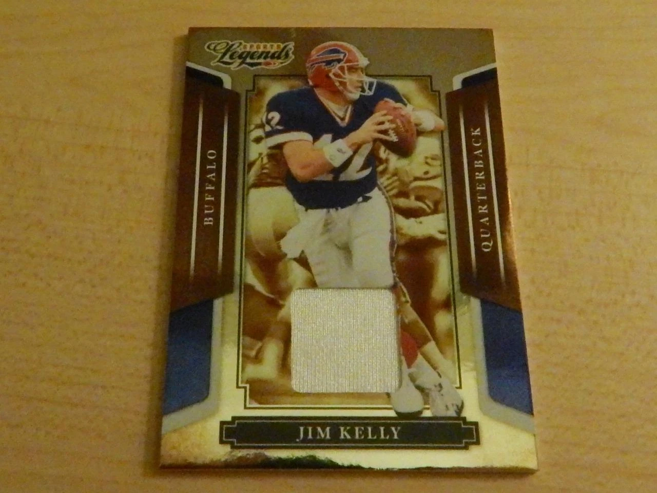 2008 DONRUSS PLAYOFF SPORTS LEGENDS JIM KELLY JERSEY #ED /50 BILLS