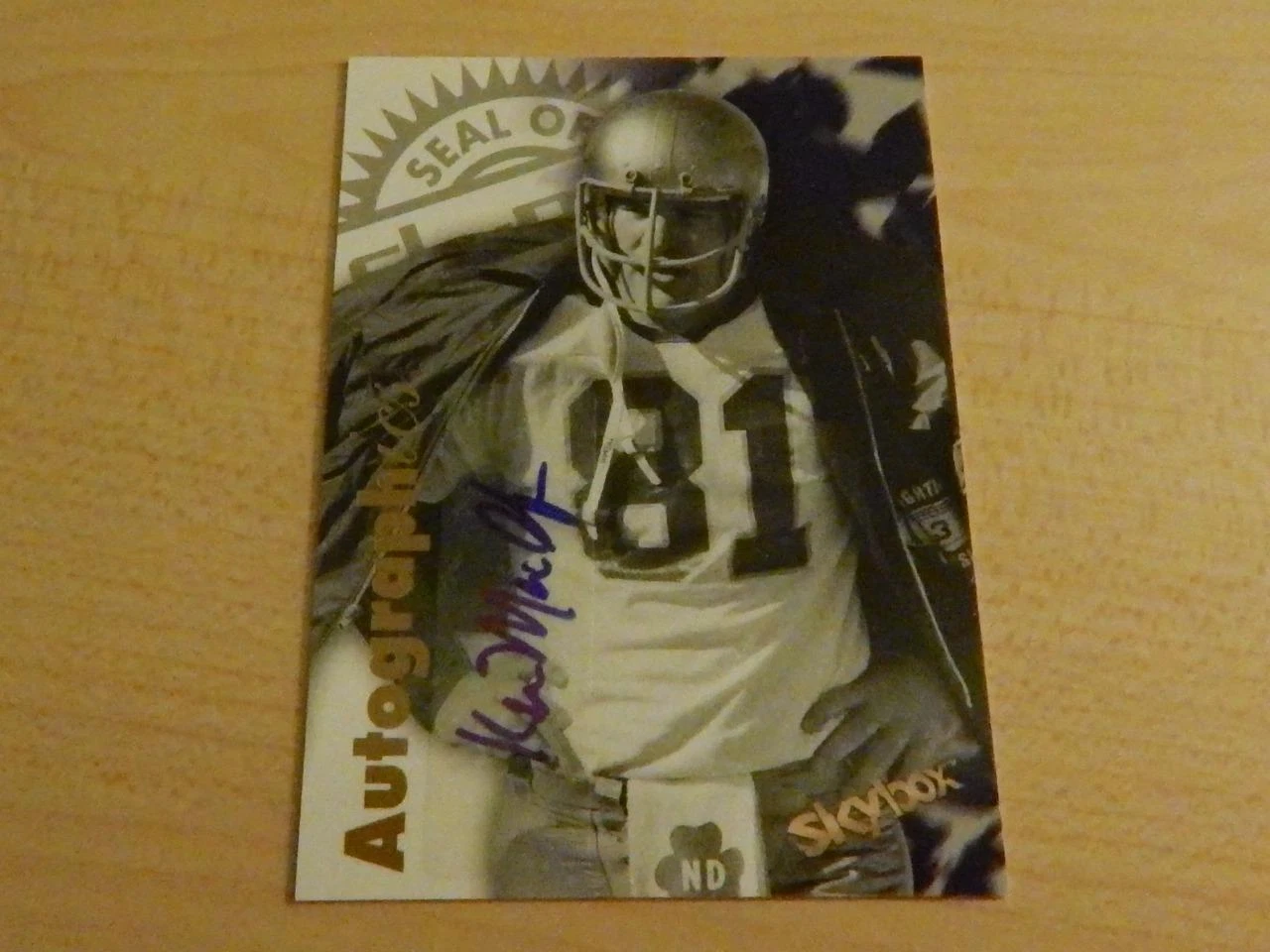 2012 FLEER RETRO SKYBOX KEN MacAFEE AUTOGRAPHICS AUTO NOTRE DAME