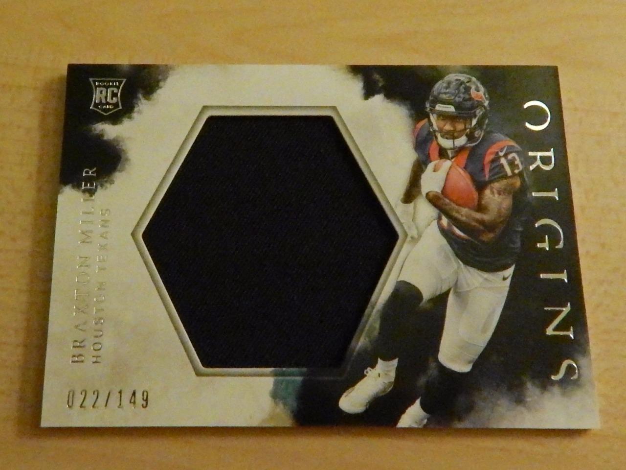 2016 PANINI ORIGINS BRAXTON MILLER HECTAGON JERSEY RELIC #ED /149 RC TEXANS