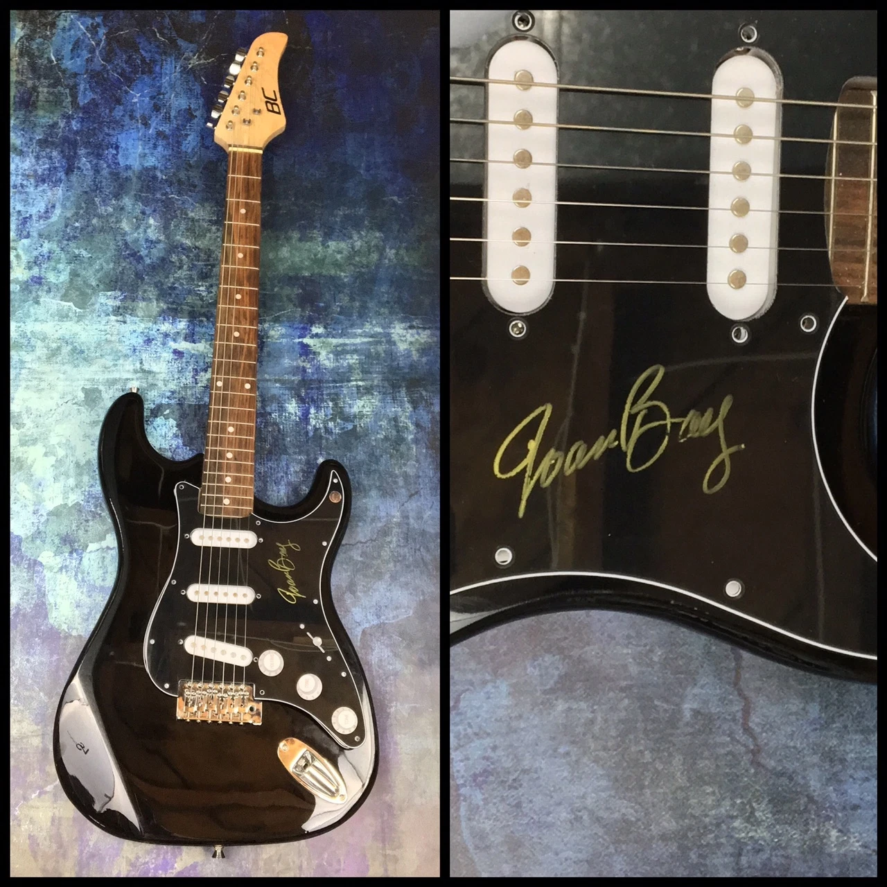 GFA American Folk Star * JOAN BAEZ * Signed Electric Guitar AD1 COA