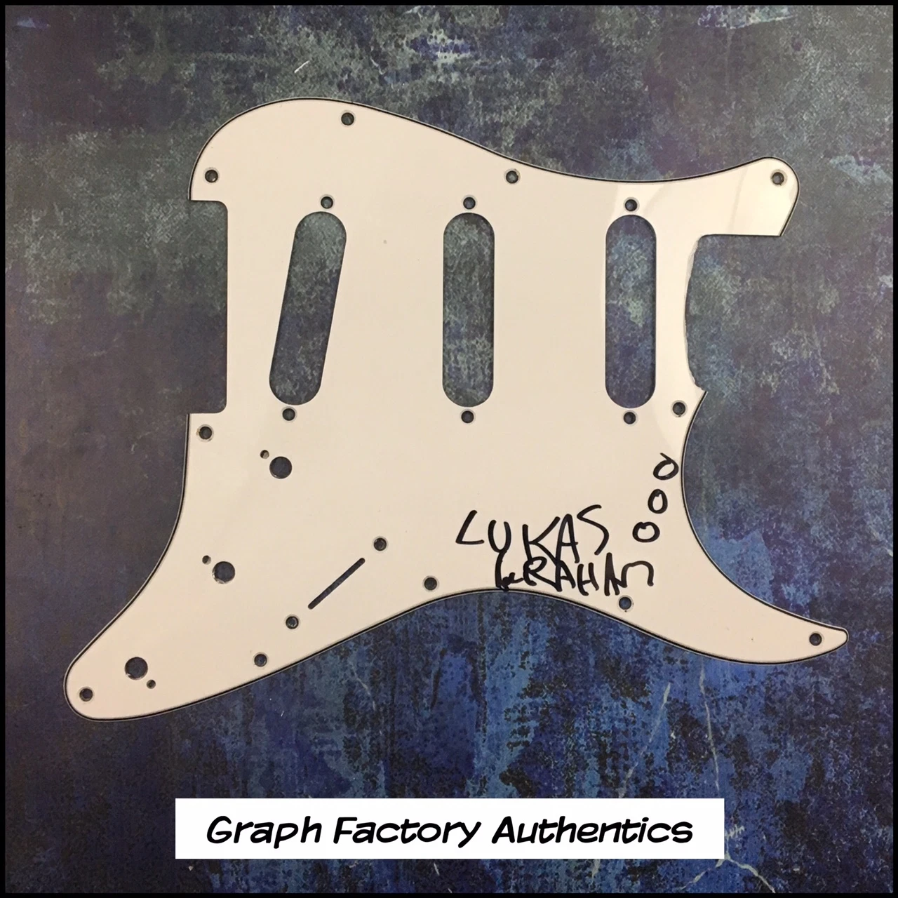 GFA 7 Years Pop Singer * LUKAS GRAHAM * Signed Electric Pickguard PROOF AD1 COA