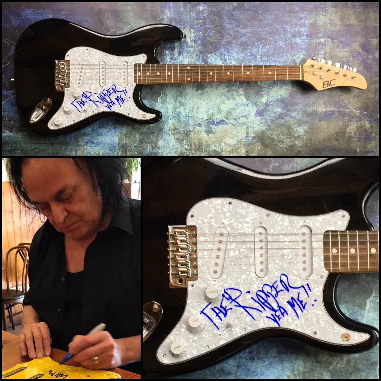 GFA Crime Band Guitarist * RON THE RIPPER GRECO * Signed Electric Guitar AD1 COA