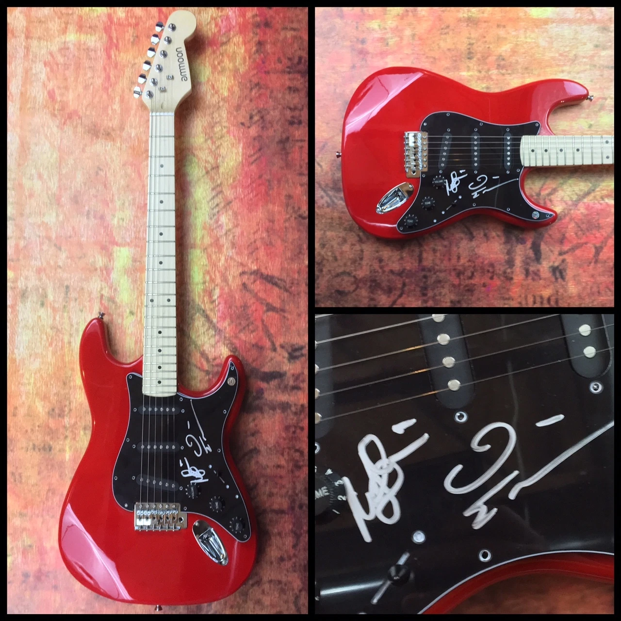 GFA Dave Ellefson & Marty Friedman * MEGADETH * Signed Electric Guitar AD3 COA