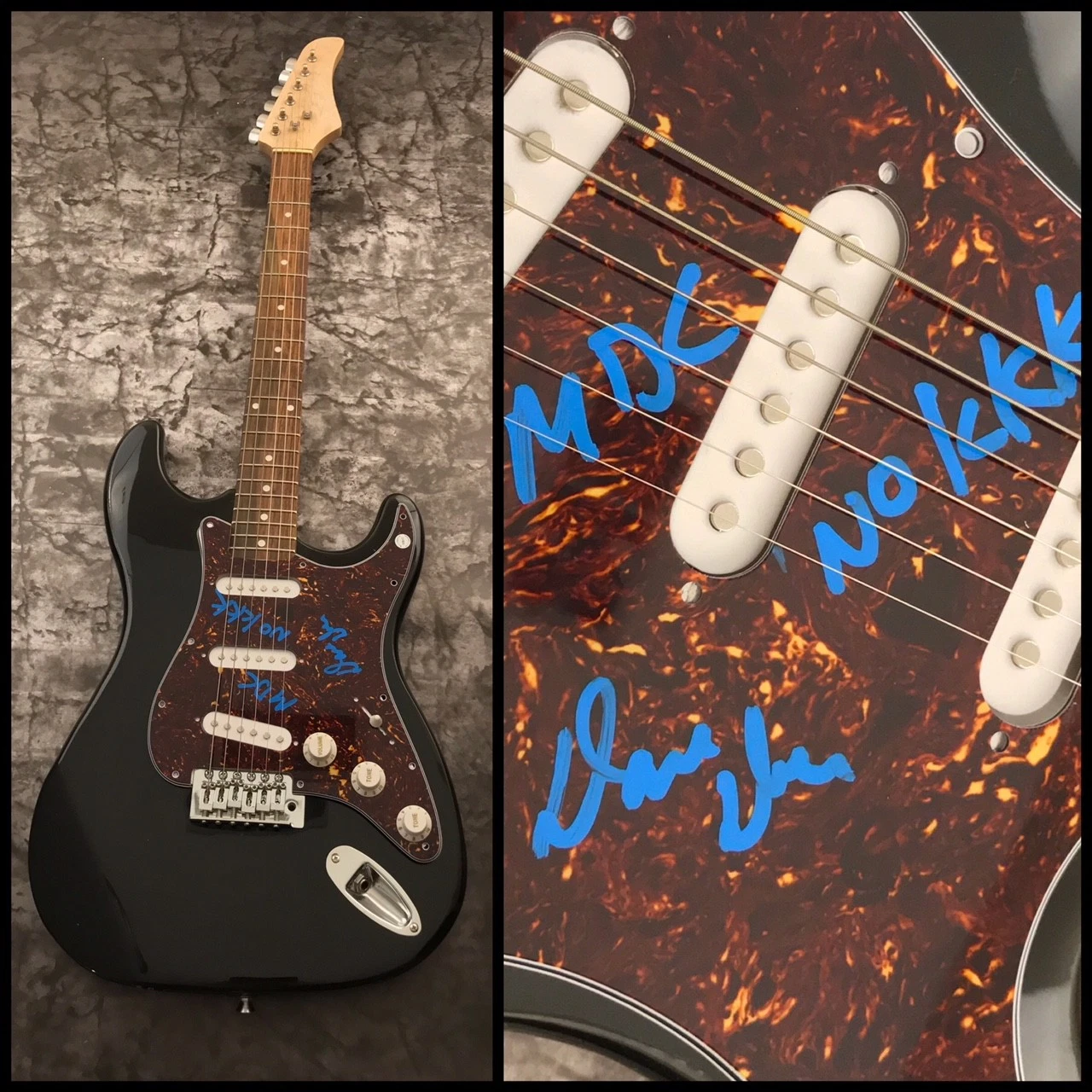 GFA MDC Millions of Dead Cops * DAVE DICTOR * Signed Electric Guitar LA1 COA