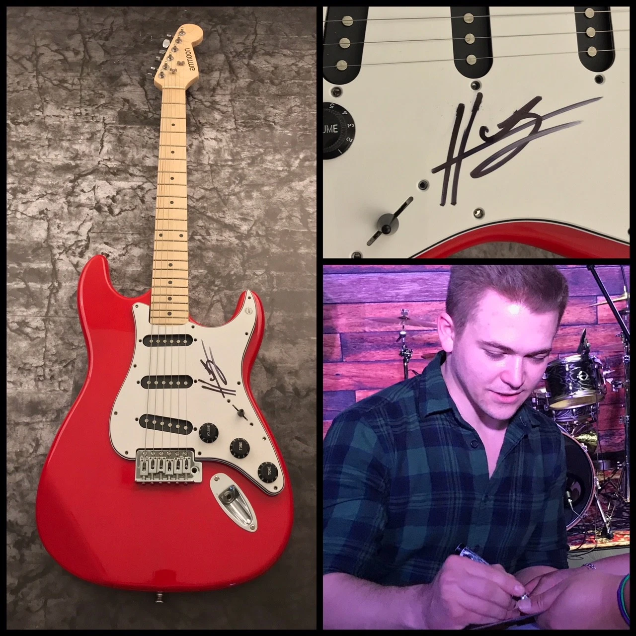GFA I Want Crazy Country * HUNTER HAYES * Signed Electric Guitar PROOF LA2 COA