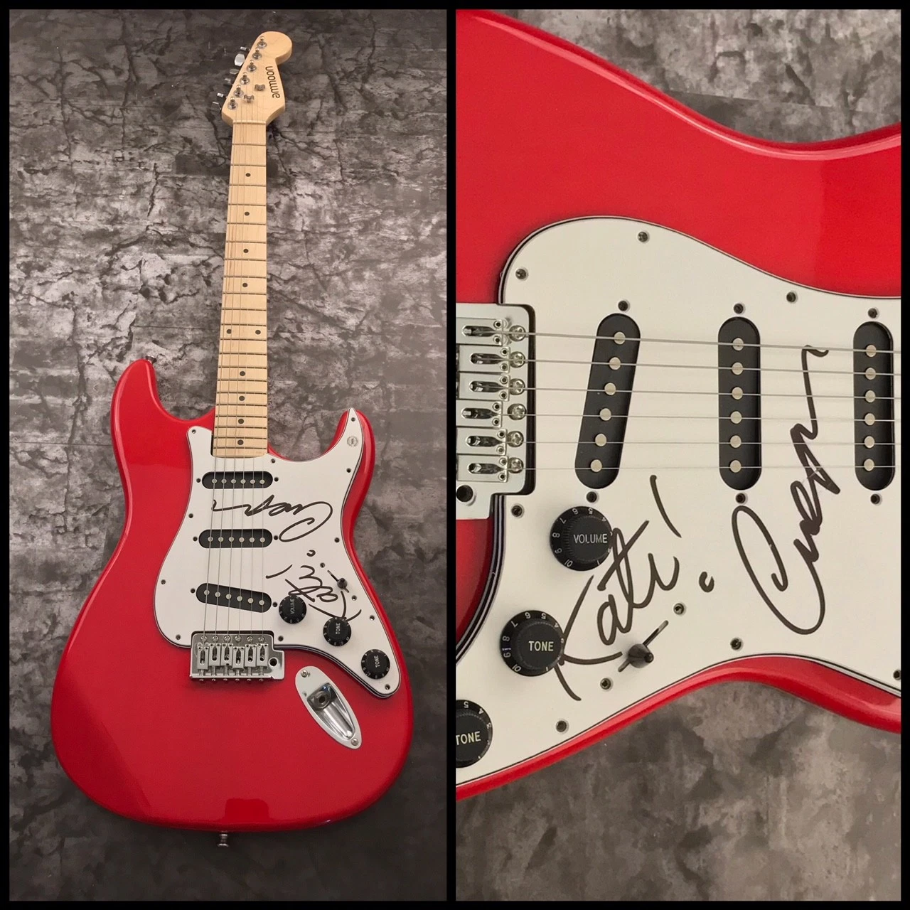 GFA Cindy Wilson & Kate Pierson * THE B-52s * Signed Electric Guitar AD2 COA