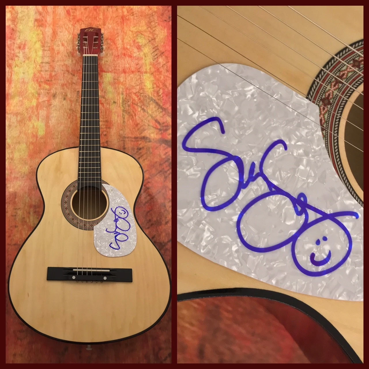 GFA From a Table Away * SUNNY SWEENEY * Signed Autograph Acoustic Guitar COA
