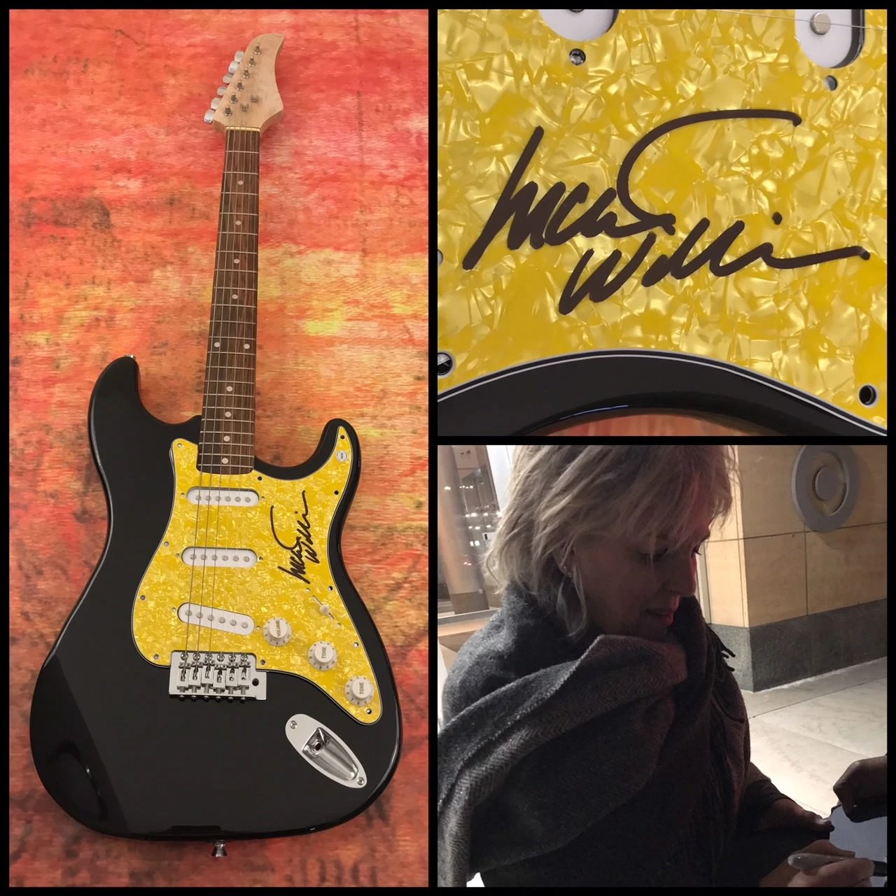 GFA Country Rock Star * LUCINDA WILLIAMS * Signed Electric Guitar PROOF L3 COA