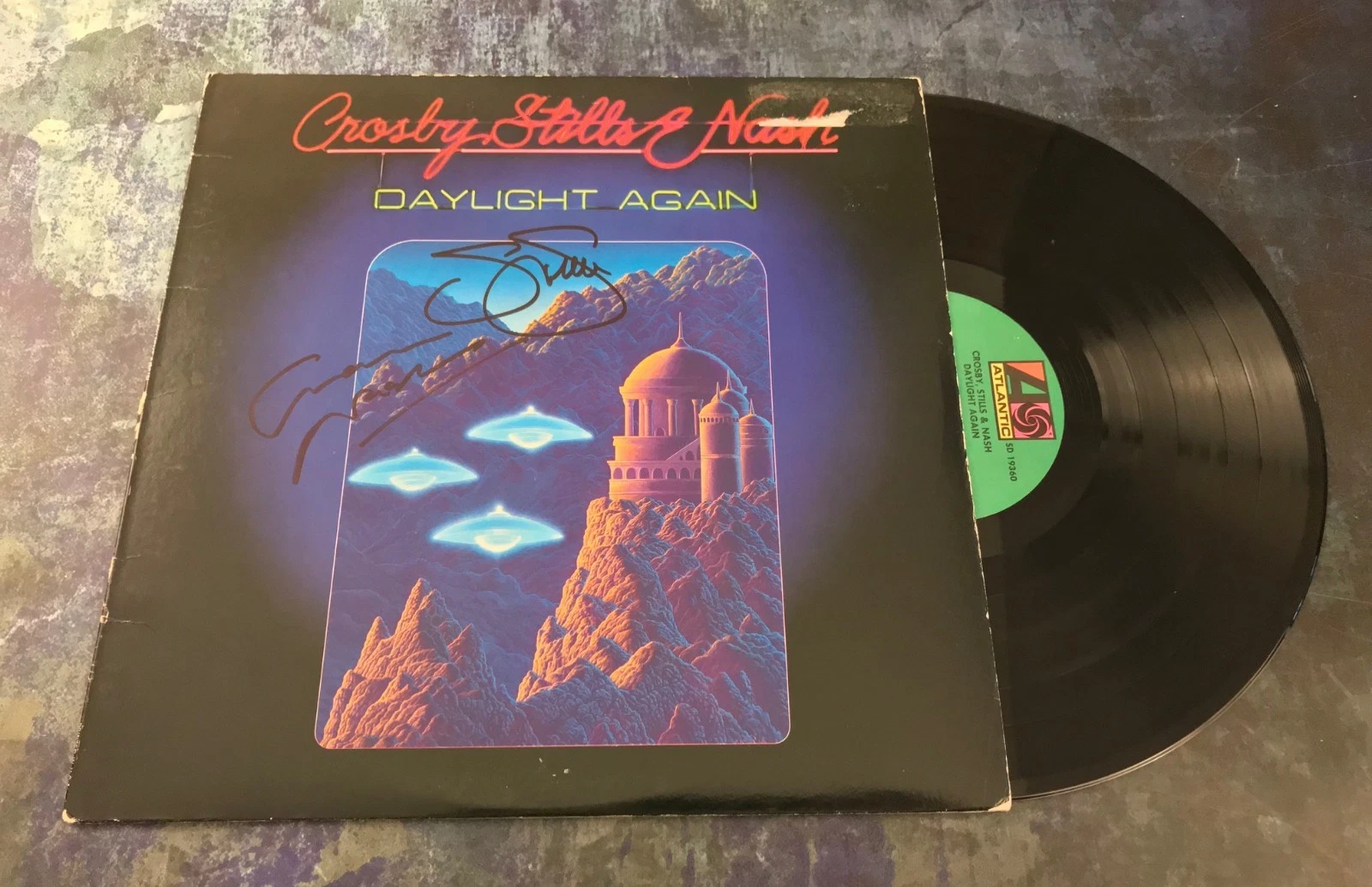 GFA Crosy, Stills & Nash * STEPHEN & GRAHAM * Signed Vinyl Record Album AD1 COA