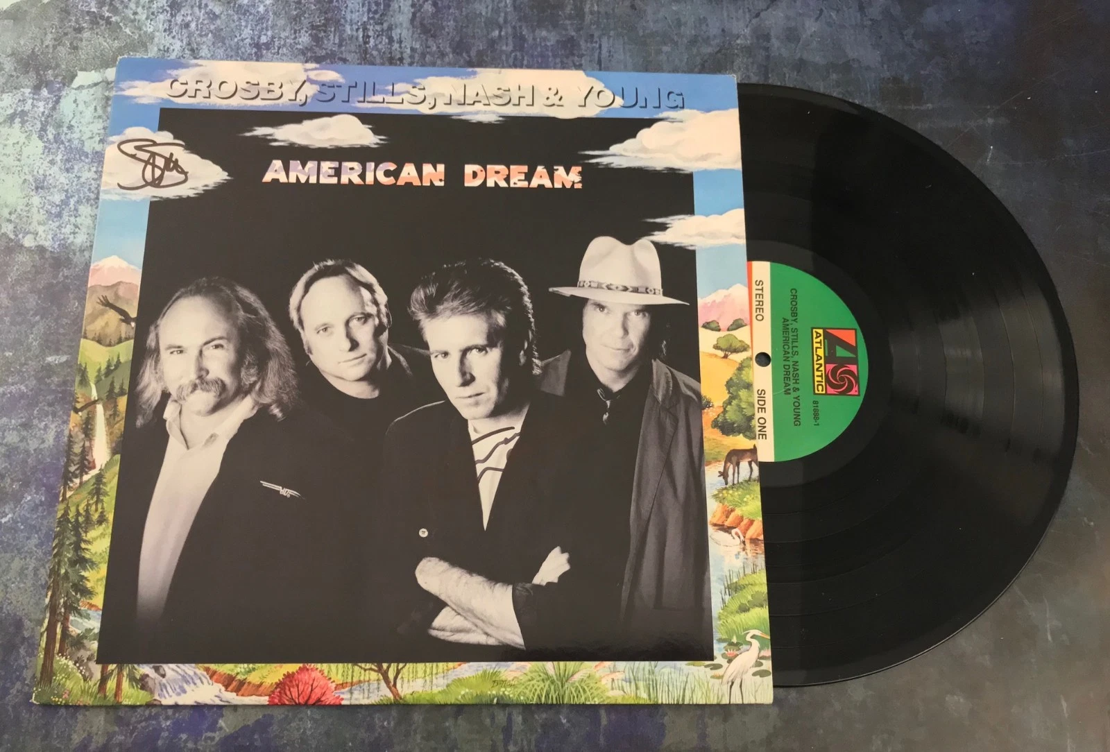 GFA Crosy, Stills & Nash * STEPHEN & GRAHAM * Signed Vinyl Record Album AD3 COA