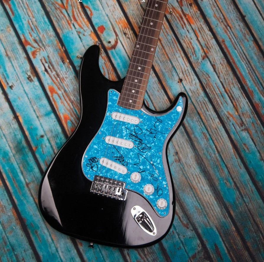 GFA Hands Clap Band * FITZ AND THE TANTRUMS * Signed Electric Guitar PROOF COA