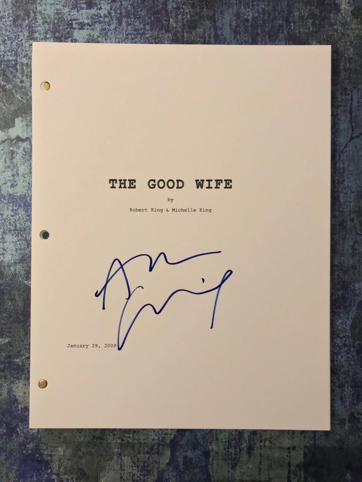 GFA The Good Wife Eli Gold * ALAN CUMMING * Signed TV Show Script PROOF AD1 COA