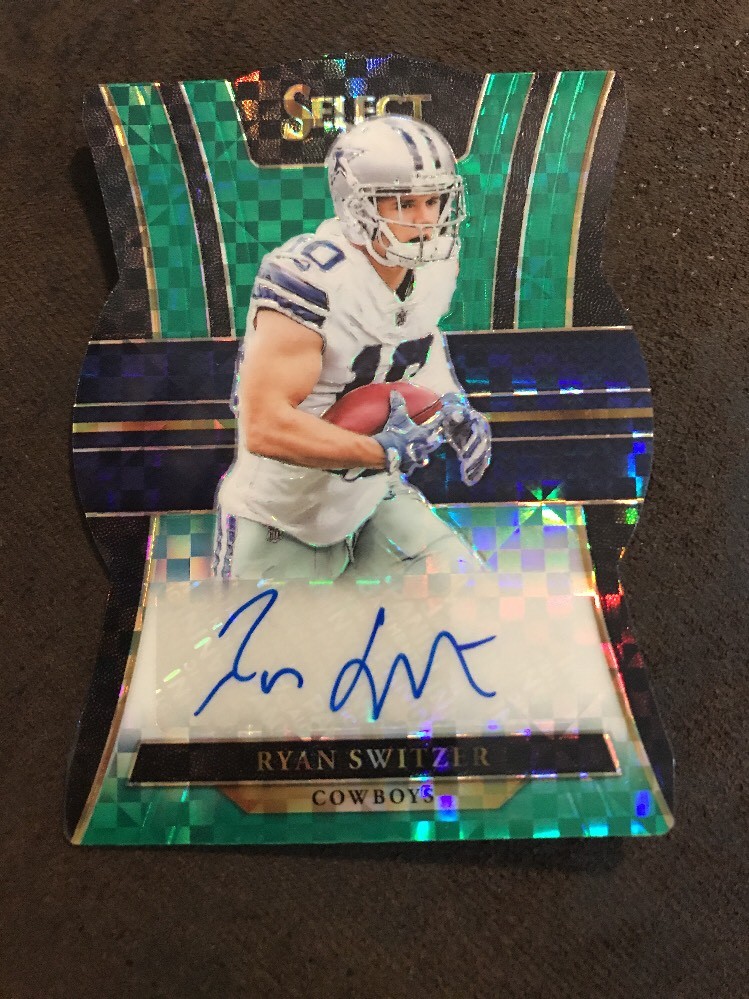 RYAN SWITZER 2017 SELECT ROOKIE AUTO GREEN SP #'D Die-CUT 5/5 EBAY 1/1