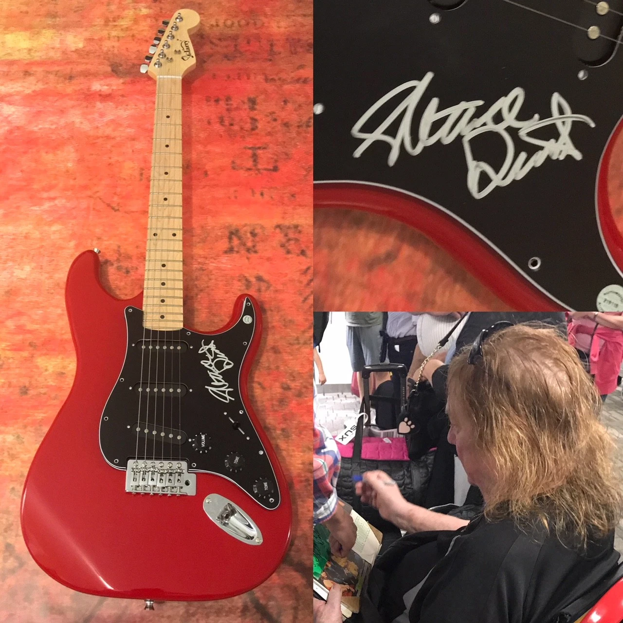 GFA The Sweet Band * STEVE PRIEST * Signed Electric Guitar PROOF AD1 COA