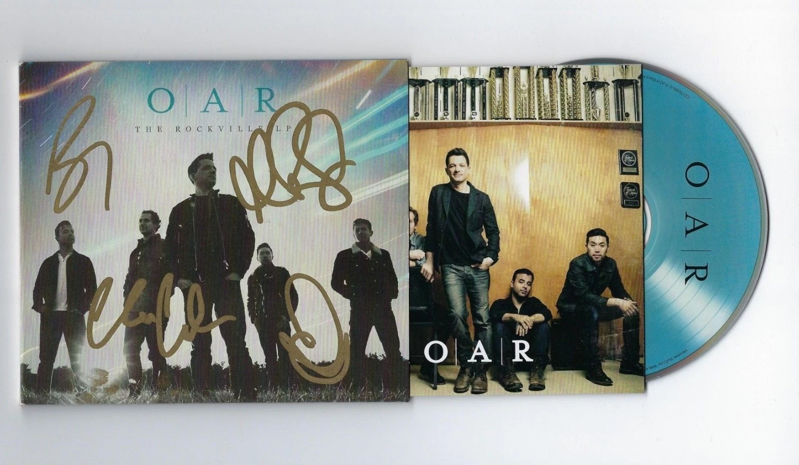 GFA Marc Roberge Of a Revolution * O.A.R. * Band x4 Signed OAR CD Booklet D COA