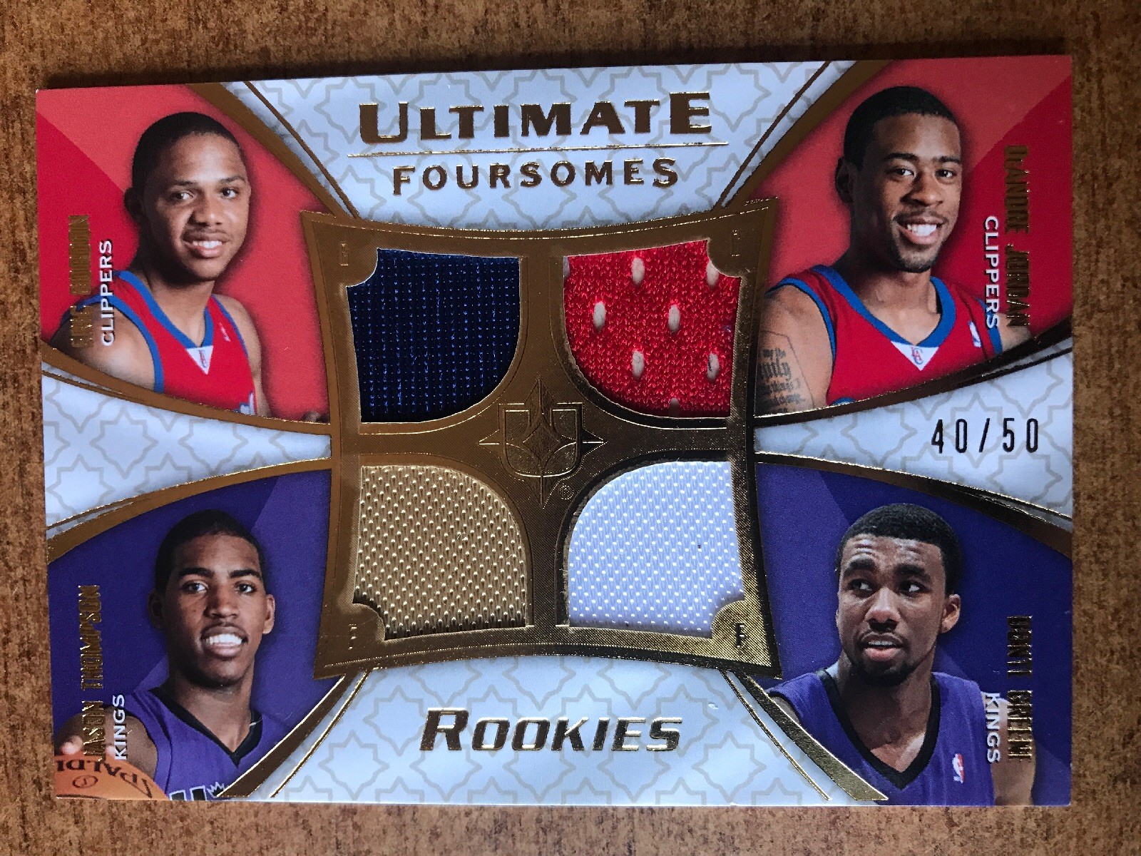 2008-09  Ultimate Collection Foursomes QUAD Jersey ERIC GORDON /JORDAN  #40/50