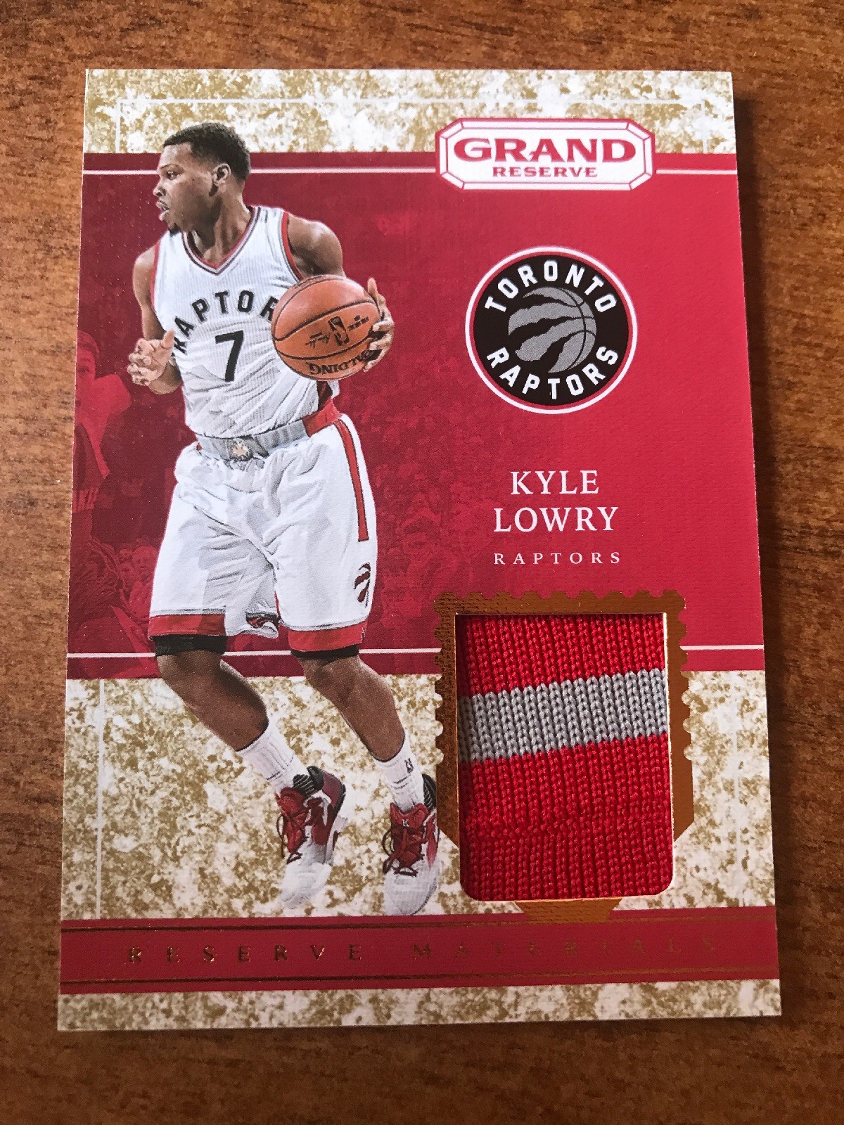 2016-17 Grand Reserve Kyle Lowry Reserve Materials Jersey #2/25 Granite