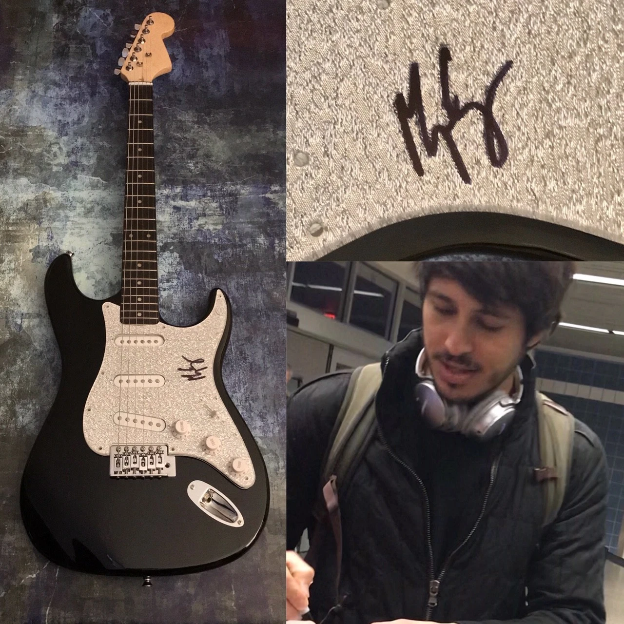 GFA Kiss Somebody * MORGAN EVANS * Signed Autograph Electric Guitar PROOF COA