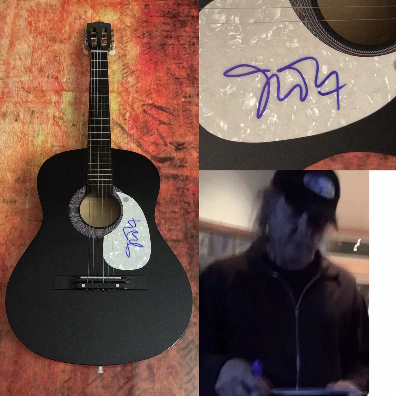 GFA Talking Heads Guitarist * JERRY HARRISON * Signed Acoustic Guitar COA