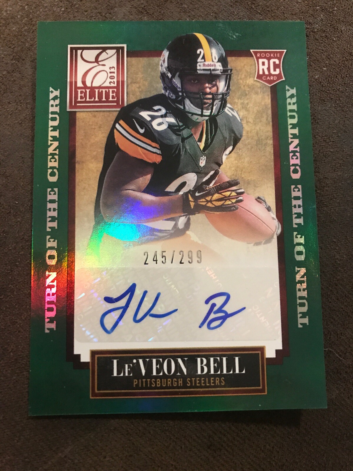 LE'VEON BELL - 2013 PANINI ELITE - ROOKIE AUTOGRAPH - #245/299
