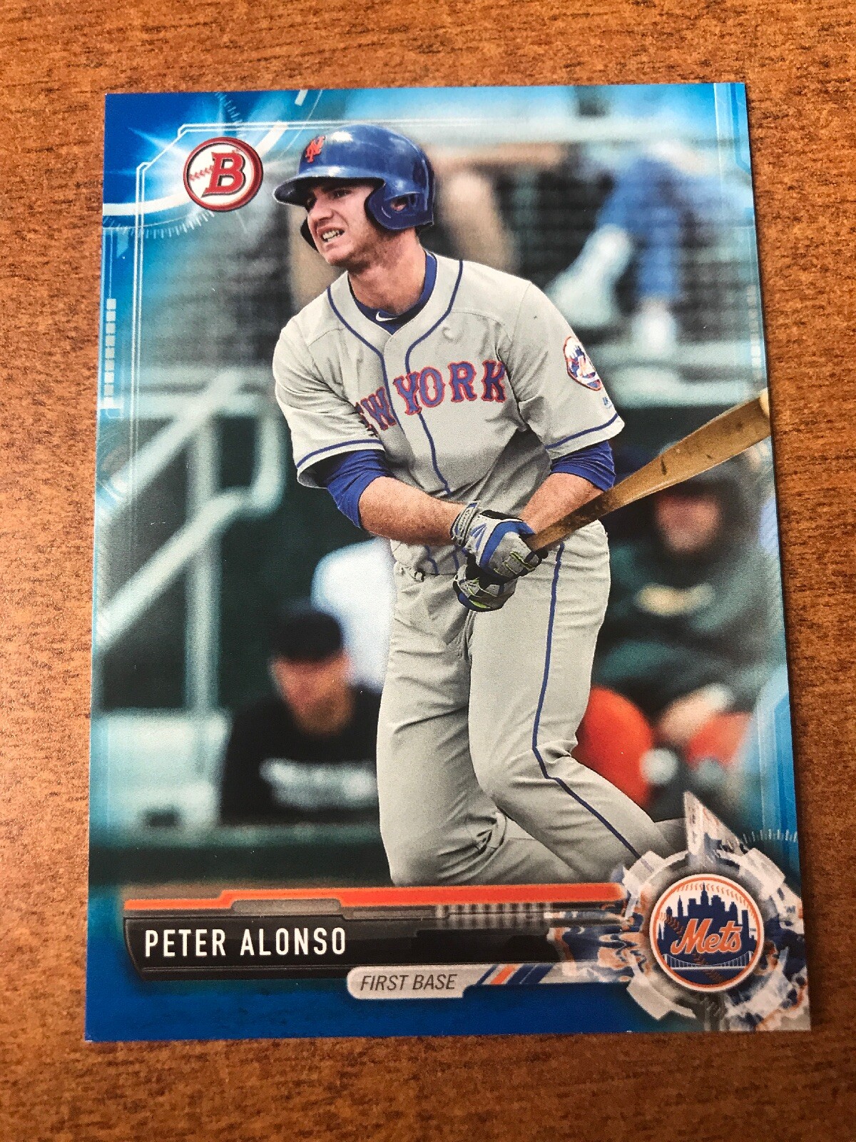 PETER ALONSO 2017 Bowman Draft Prospects BLUE Parallel #73/150 - NY Mets HOT