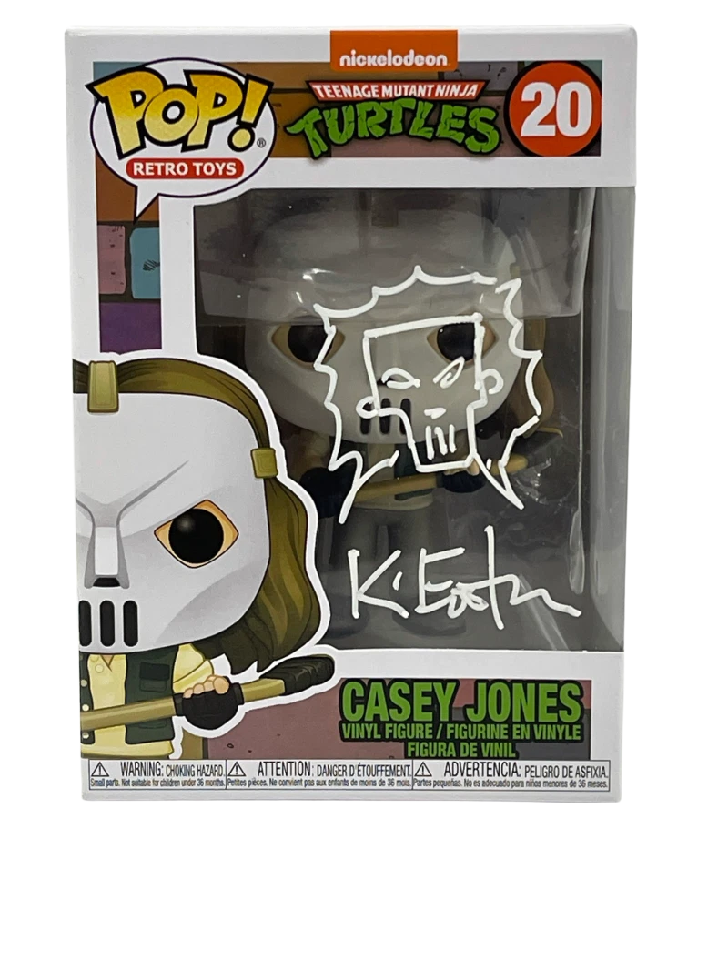 KEVIN EASTMAN TMNT SIGNED POP FIGURE CASEY JONES AUTOGRAPH PROOF BECKETT COA 6