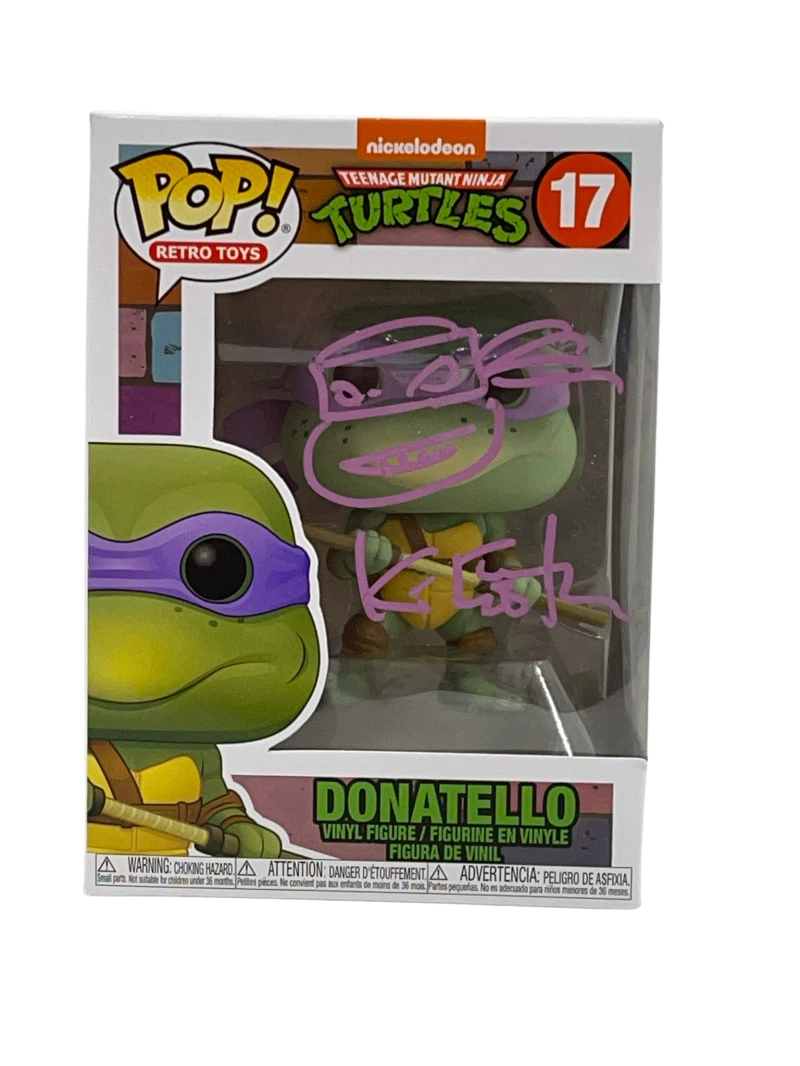 KEVIN EASTMAN TMNT SIGNED FUNKO FIGURE DONATELLO AUTOGRAPH PROOF BECKETT COA 6