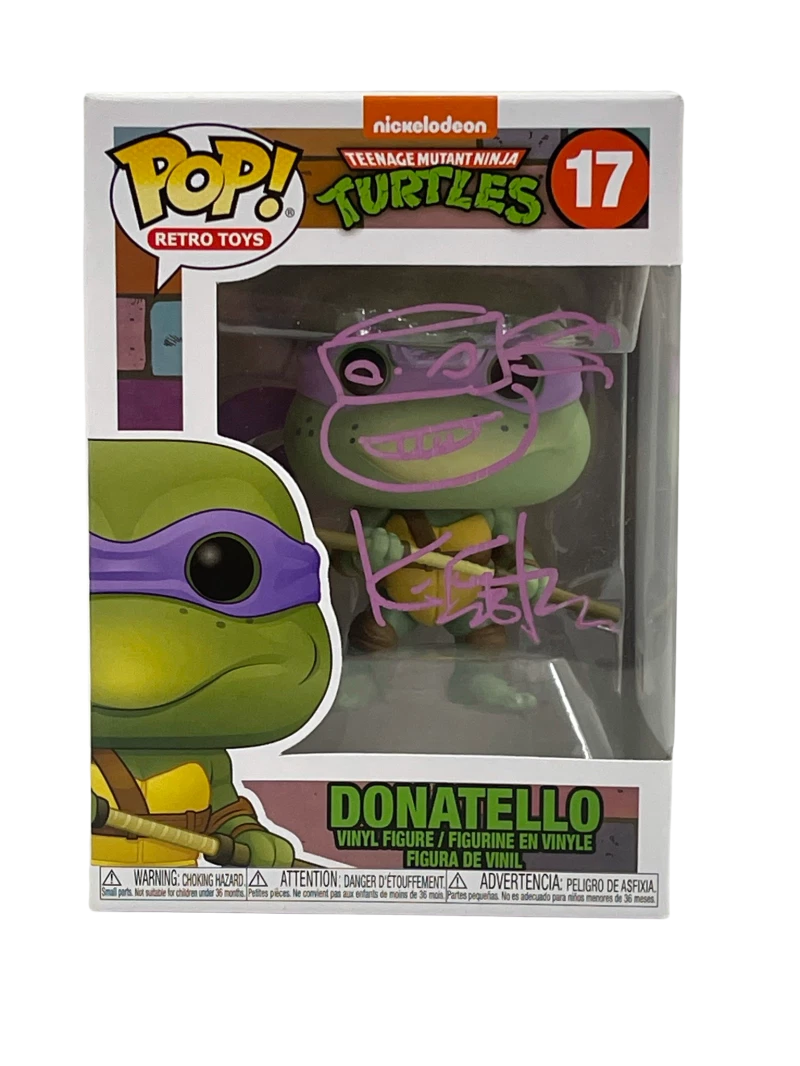 KEVIN EASTMAN TMNT SIGNED FUNKO FIGURE DONATELLO AUTOGRAPH PROOF BECKETT COA 9