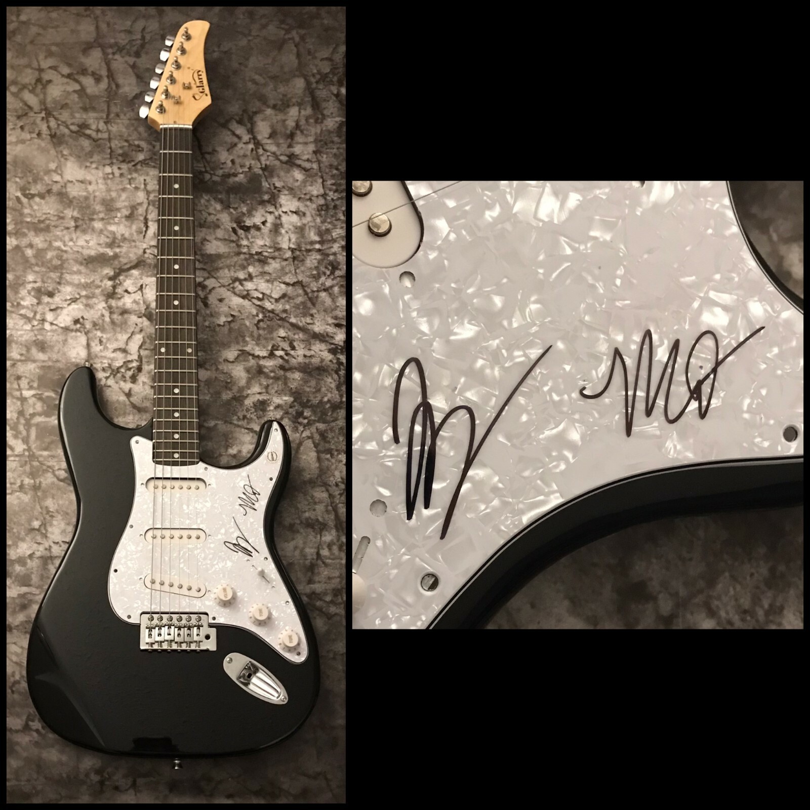 GFA Denial in Paradise x2 Band  * COURTSHIP. * Signed Electric Guitar C4 COA