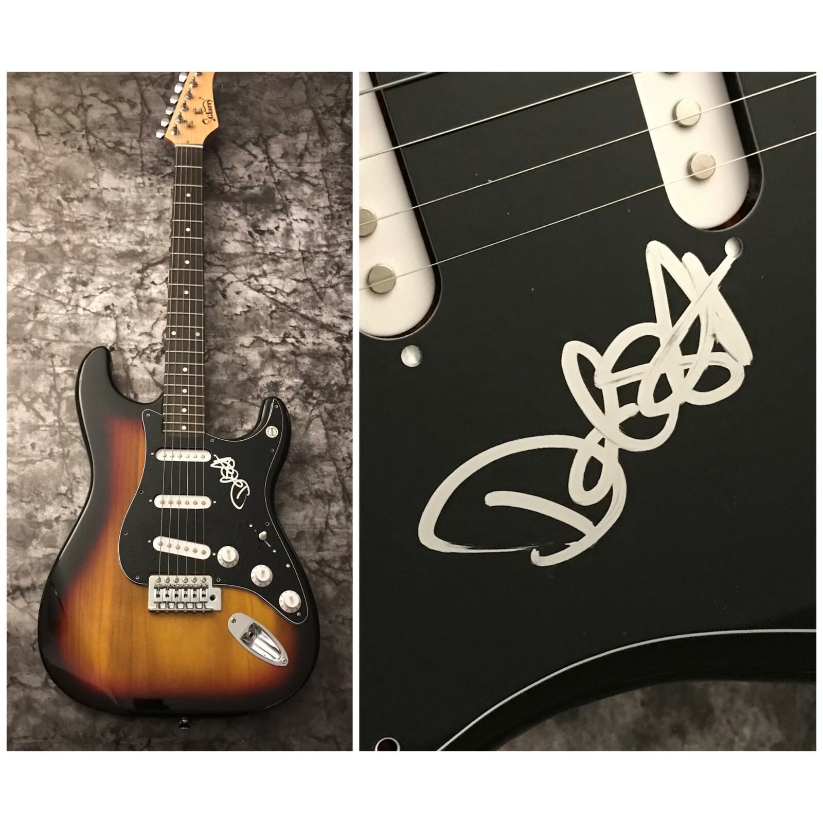 GFA Trampled by Turtles Singer  * DAVE SIMONETT *  Signed Electric Guitar D3 COA