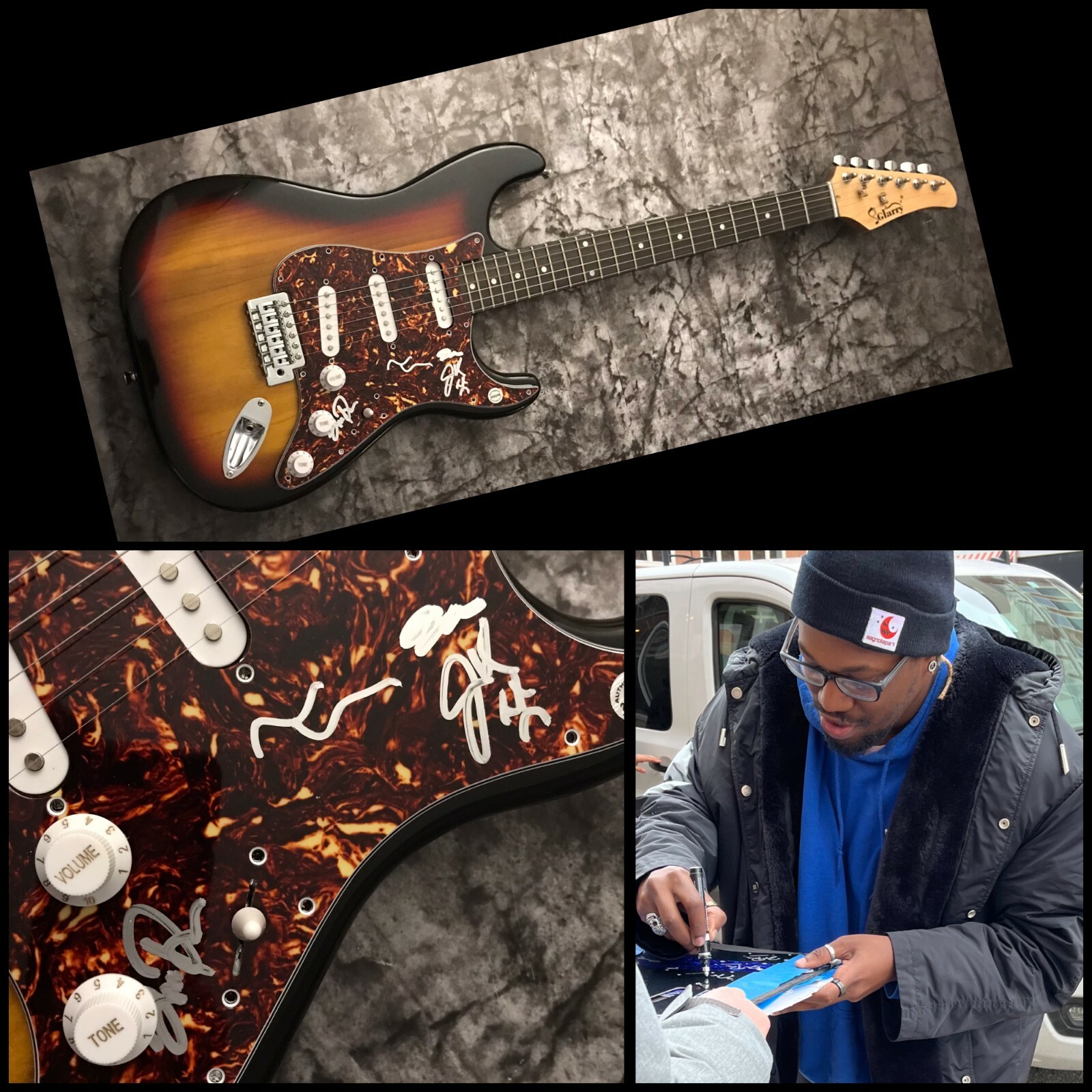 GFA Joshua Roberts x4 Band * MAGNOLIA PARK * Signed Electric Guitar PROOF M3 COA