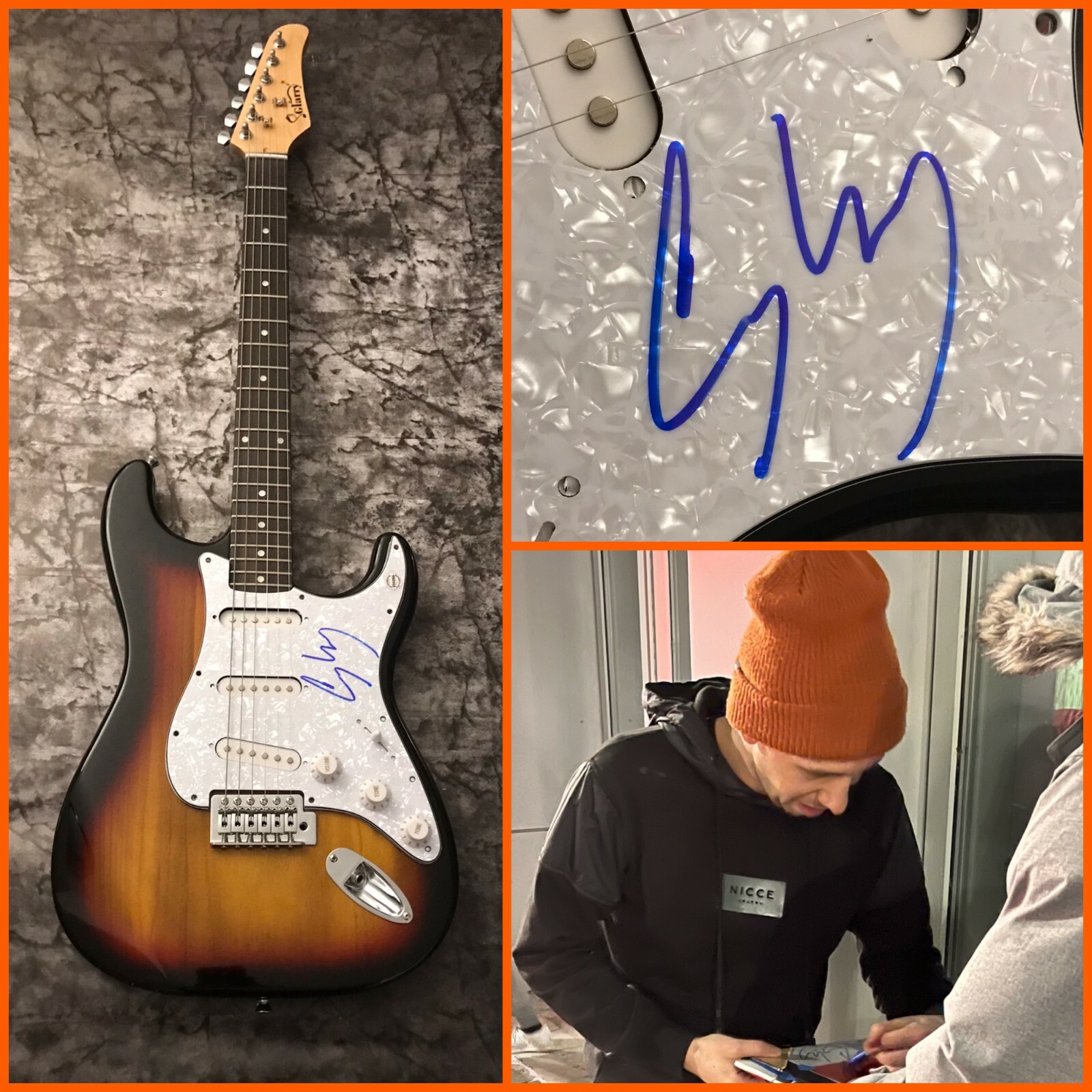 GFA Golden Cosmic Sans Star * CORY WONG * Signed Electric Guitar PROOF C3 COA