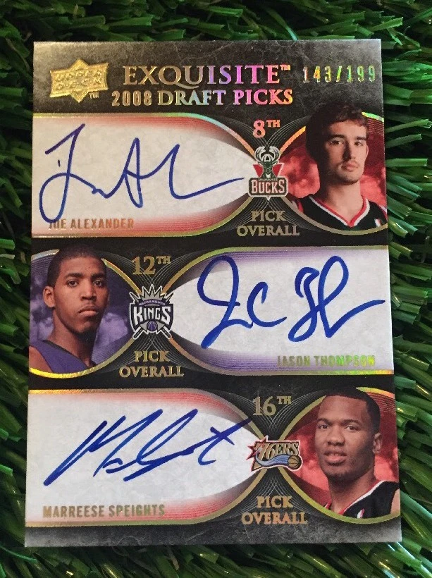 2008-09 EXQUISITE DRAFT PICKS ALEXANDER THOMPSON SPEIGHTS #ED /199 AUTO RC