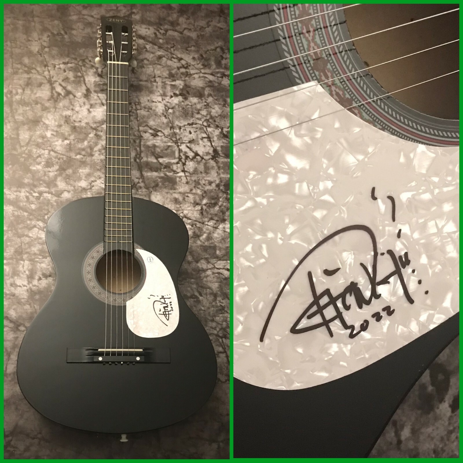 GFA Up in Smoke Star  * TOMMY CHONG *  Signed Acoustic Guitar T1 COA