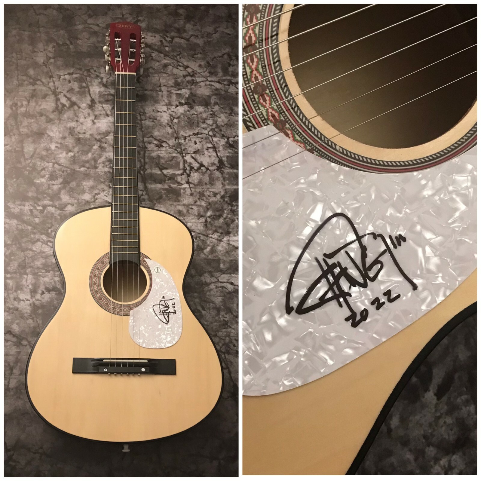 GFA Up in Smoke Star  * TOMMY CHONG *  Signed Acoustic Guitar T2 COA