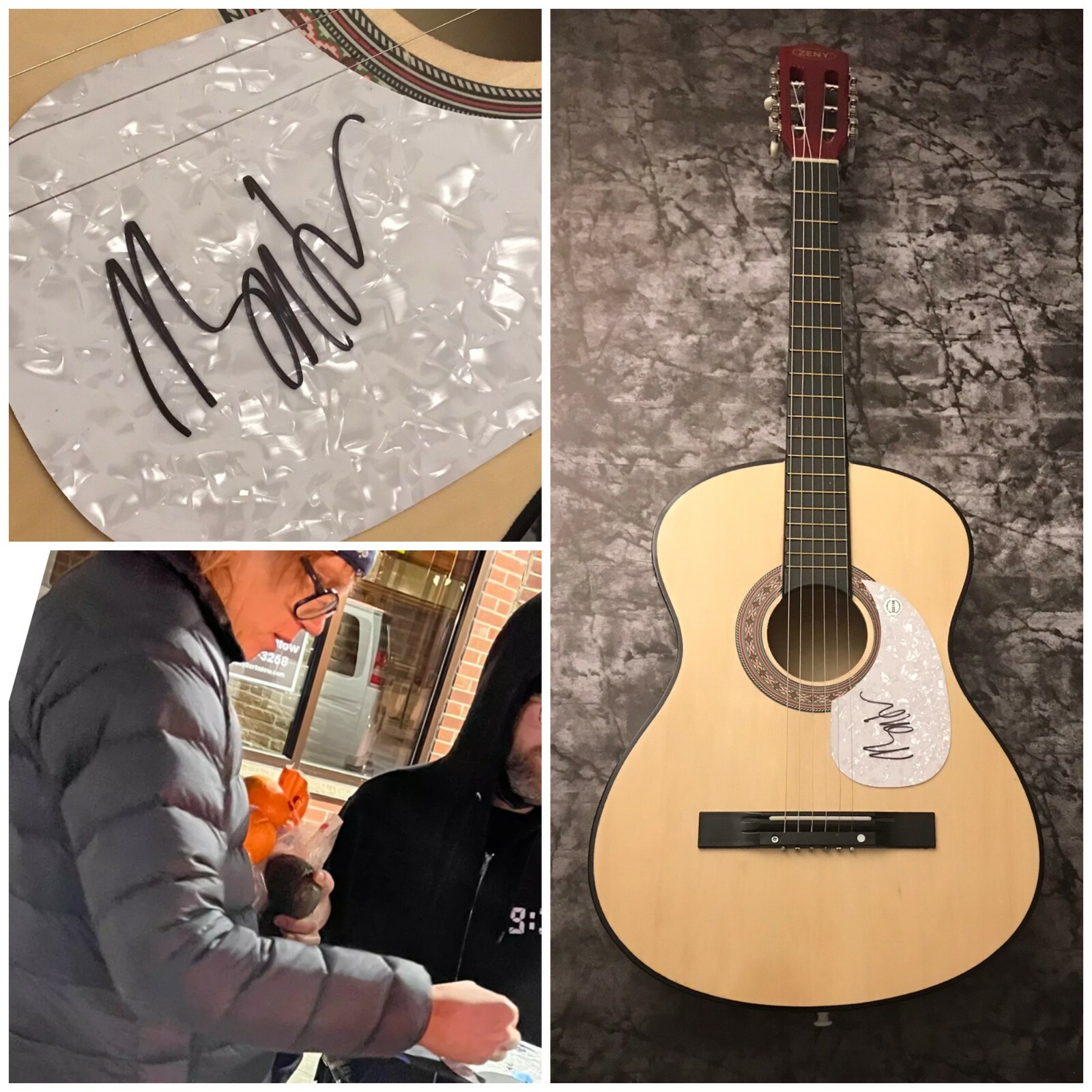 GFA  Comeback Kid Star * BRETT DENNEN *  Signed Acoustic Guitar PROOF B2 COA