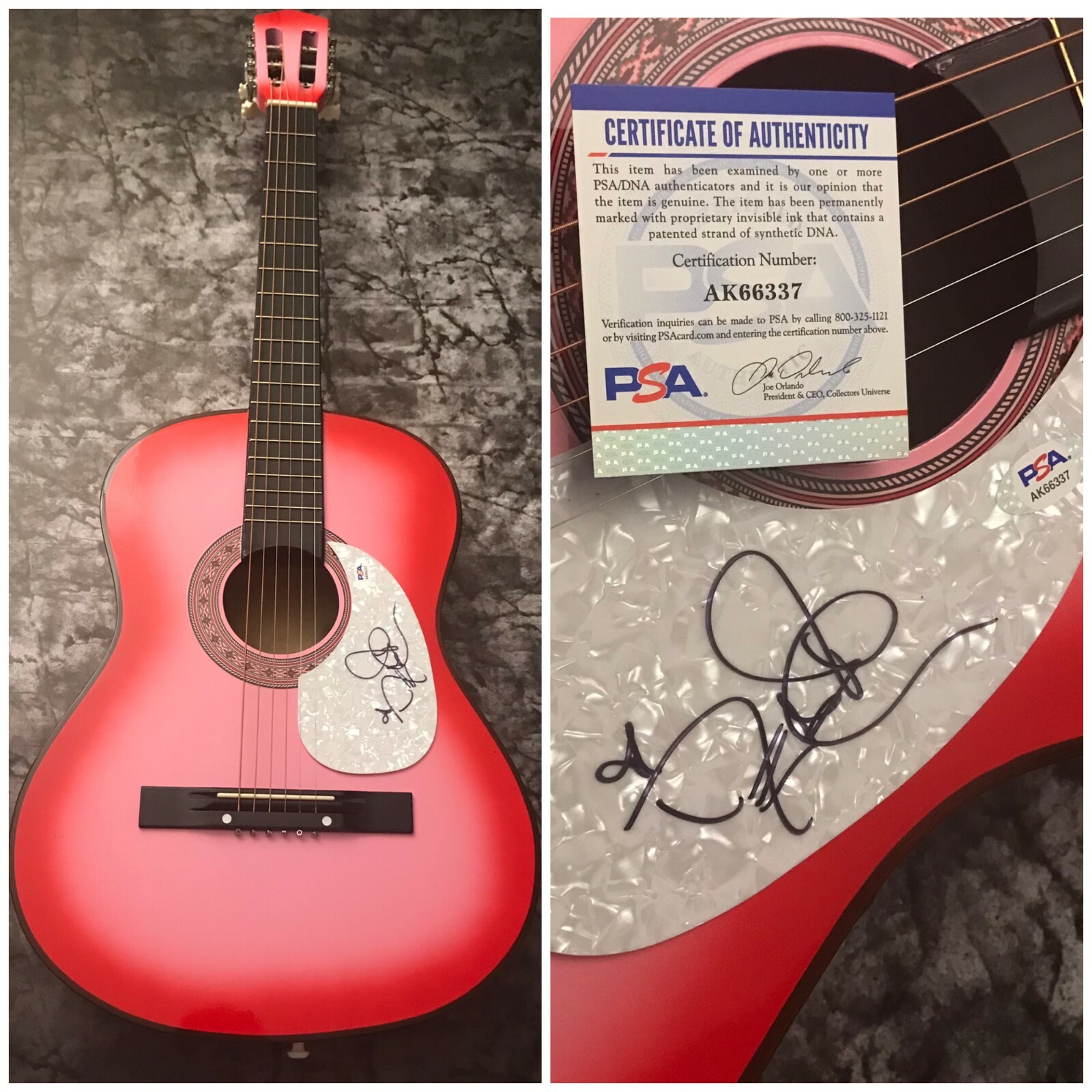PSA Strawberry Wine * DEANA CARTER * Signed Acoustic Guitar COA