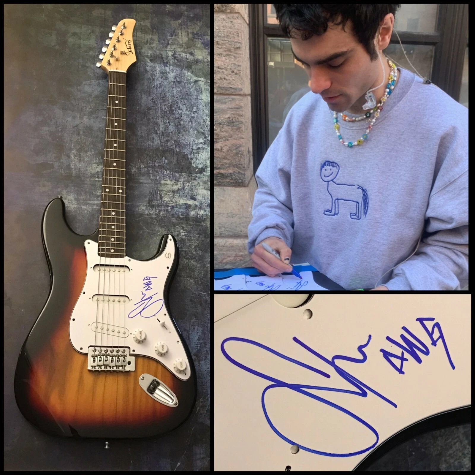 GFA  S. Holden Jaffe  * DEL WATER GAP * Signed Electric Guitar  PROOF COA