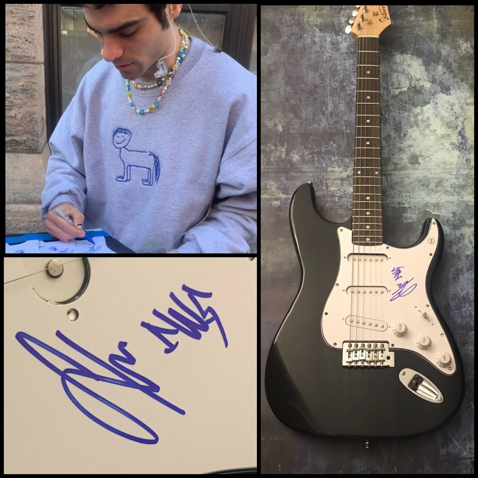 GFA  S. Holden Jaffe  * DEL WATER GAP *  Signed Electric Guitar  PROOF COA