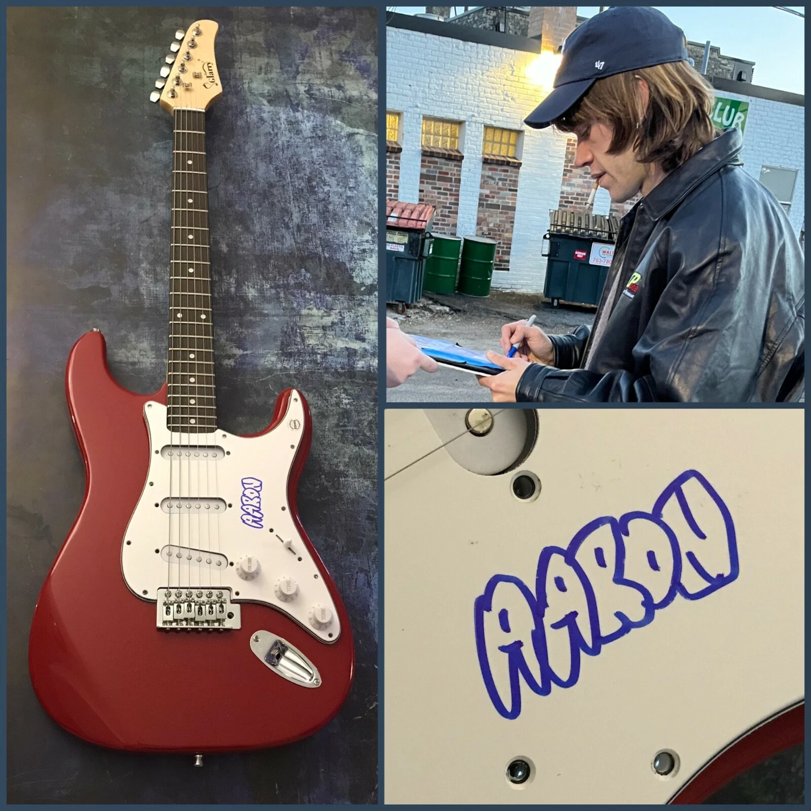 GFA Porches Band Singer & Guitarist  * AARON MAINE * Signed Electric Guitar  COA