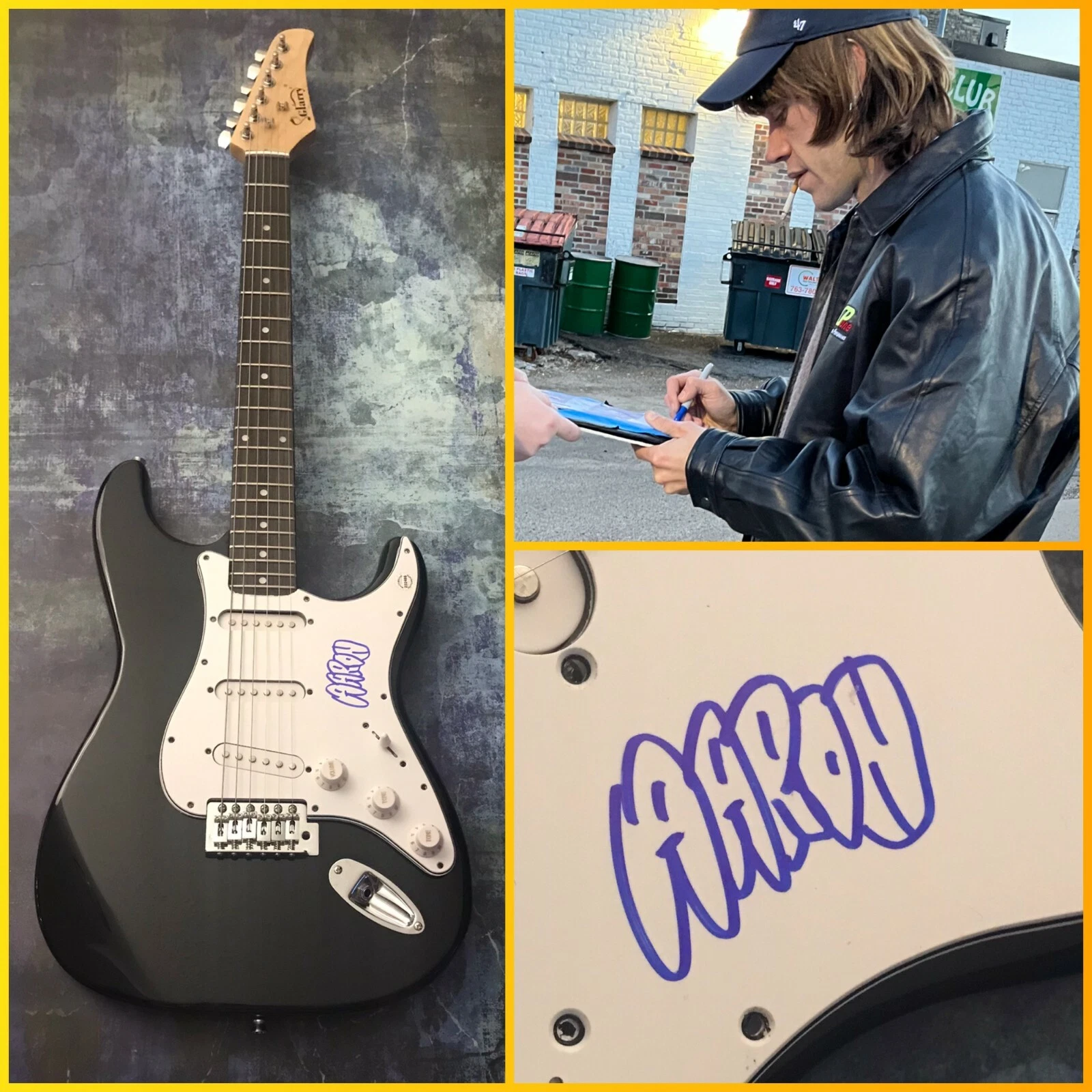 GFA Porches Band Singer & Guitarist  * AARON MAINE *  Signed Electric Guitar COA