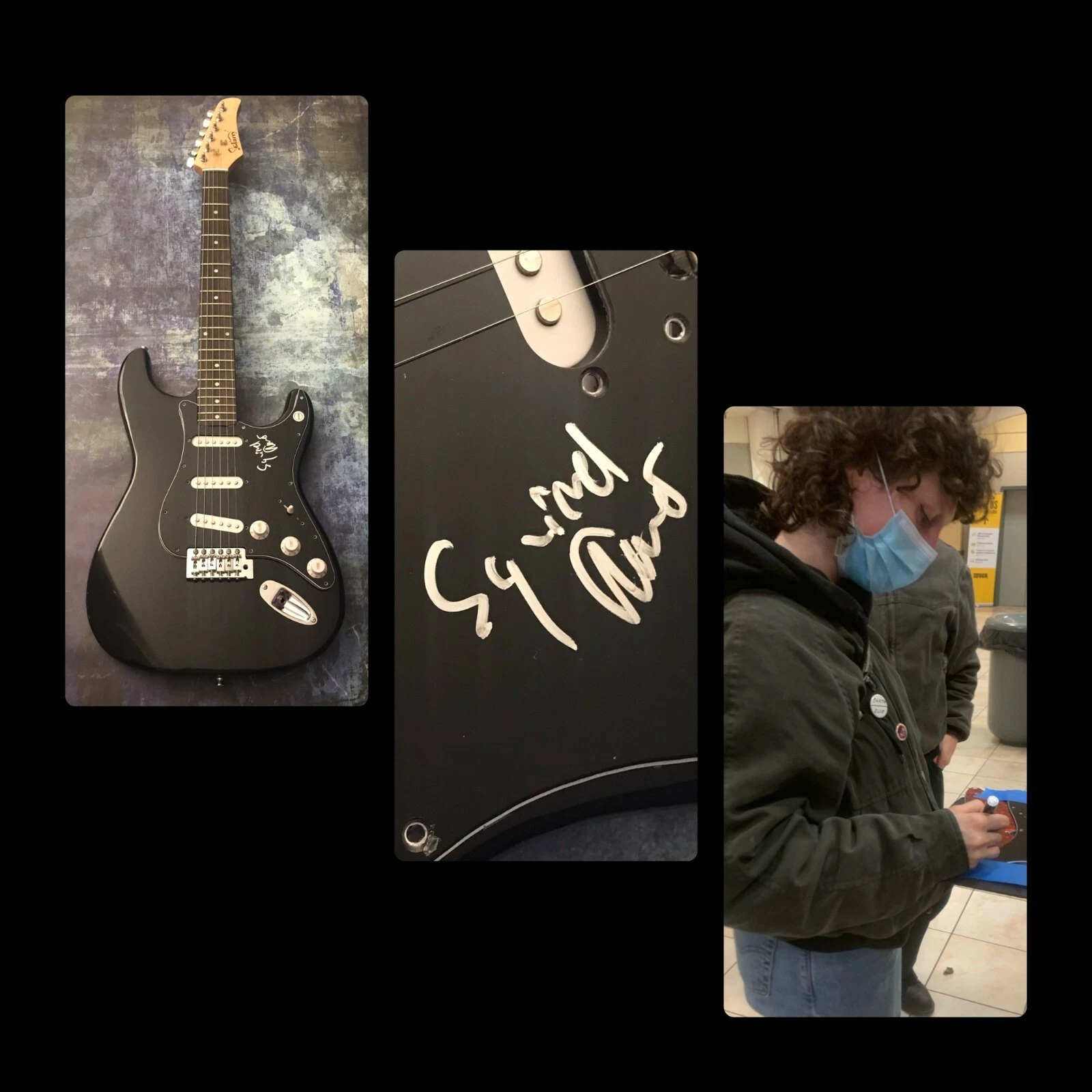 GFA  Take It or Leave It  * SQUIRREL FLOWER *  Signed Electric Guitar COA