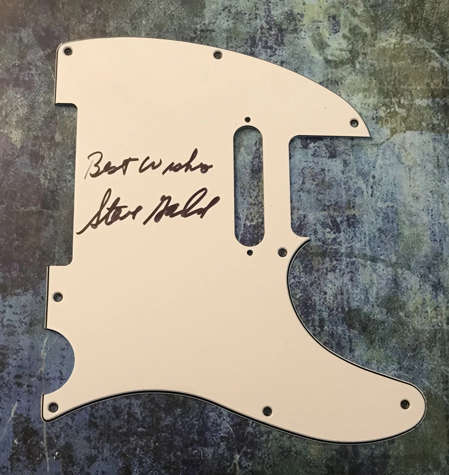 GFA Way Back Home Drummer Star * STEVE GADD * Signed Electric Pickguard COA