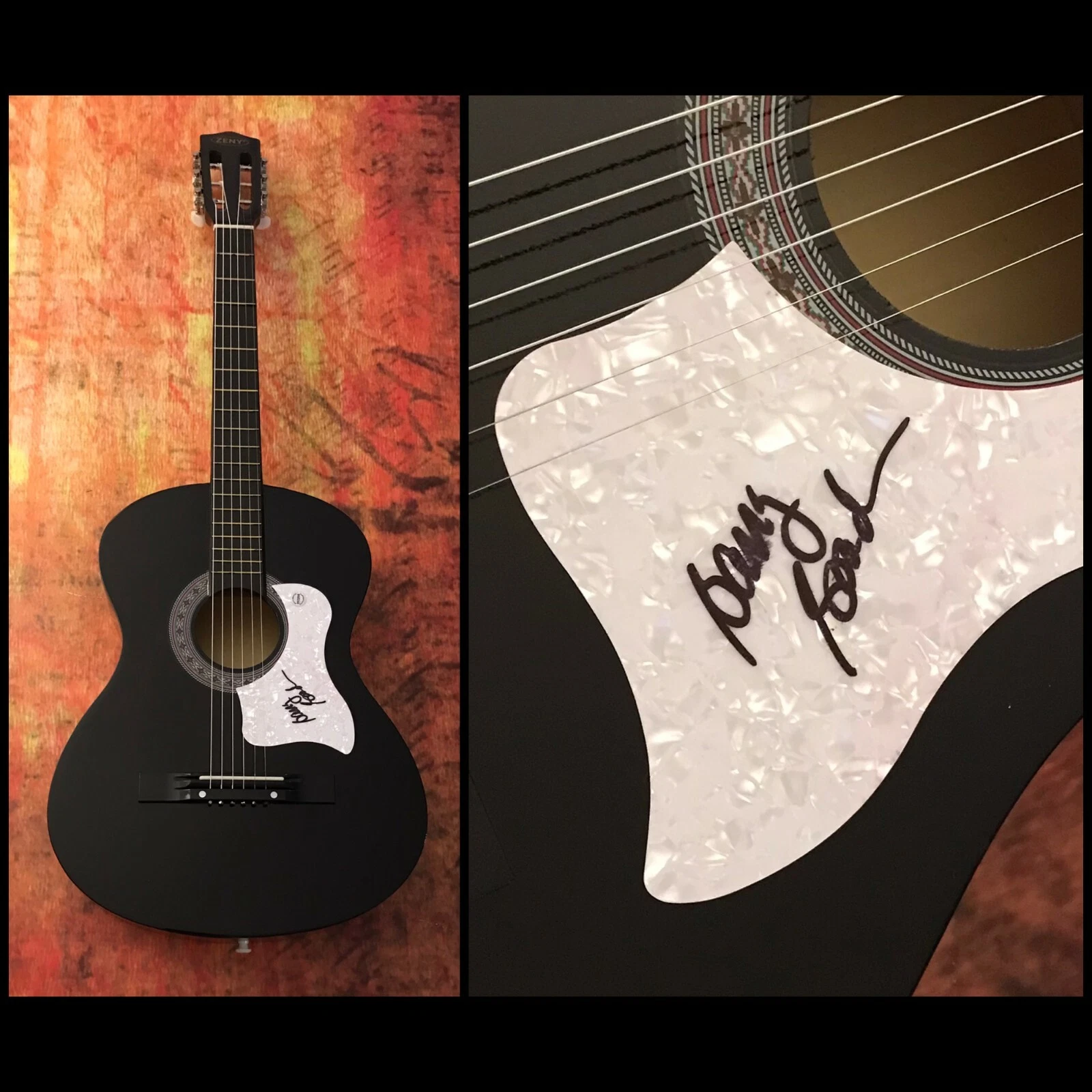 GFA Boston Band Guitarist  * BARRY GOUDREAU *  Signed Acoustic Guitar COA
