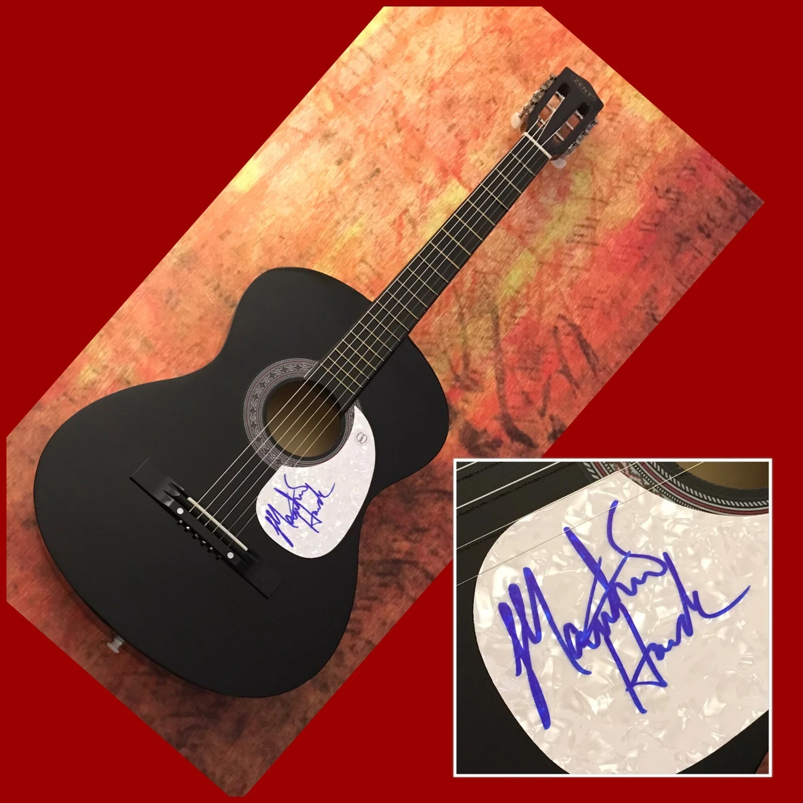 GFA Matthew Houck Song for Zula * PHOSPHORESCENT * Signed Acoustic Guitar M4 COA