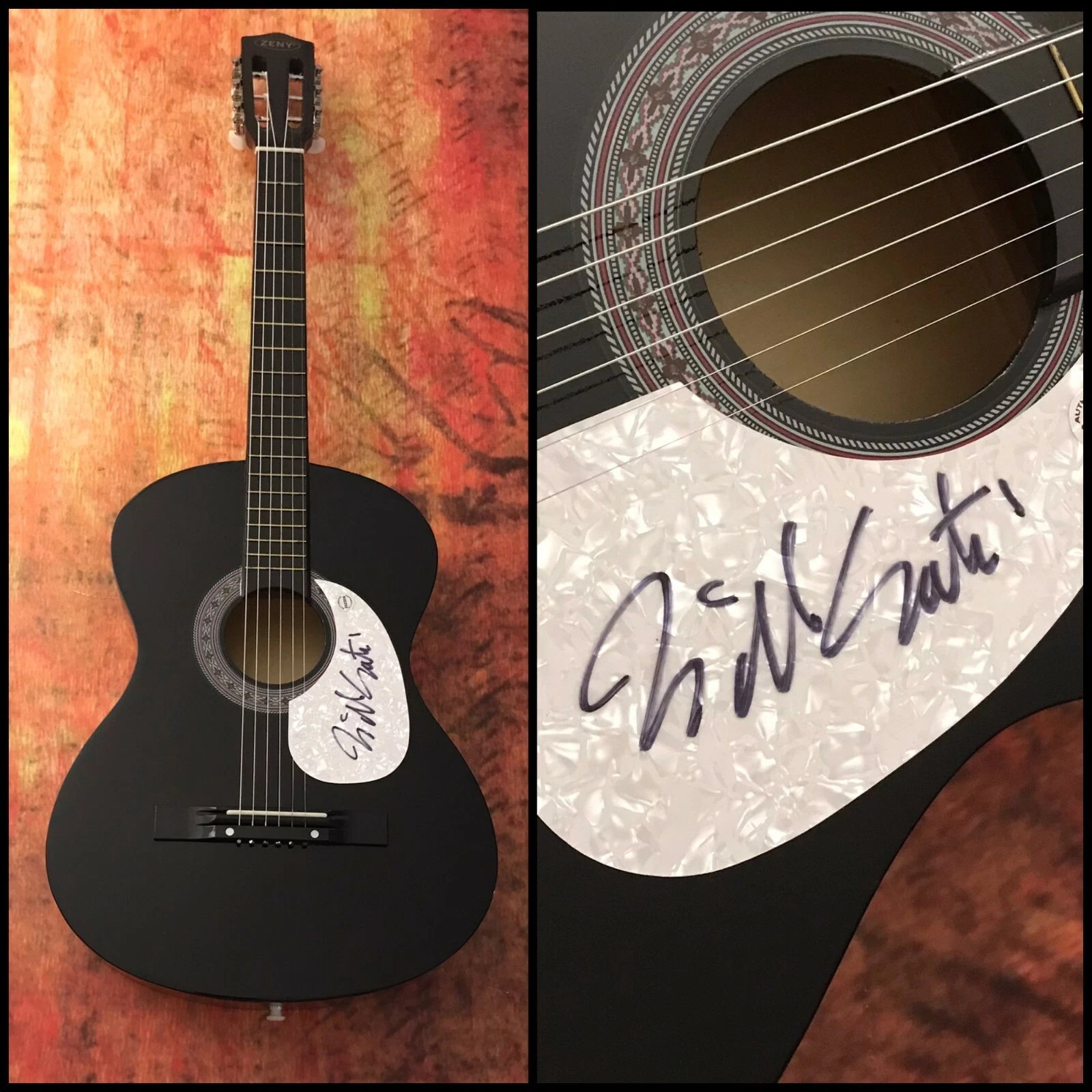 GFA Rocky & Karate Kid Composer  * BILL CONTI *  Signed Acoustic Guitar B2 COA
